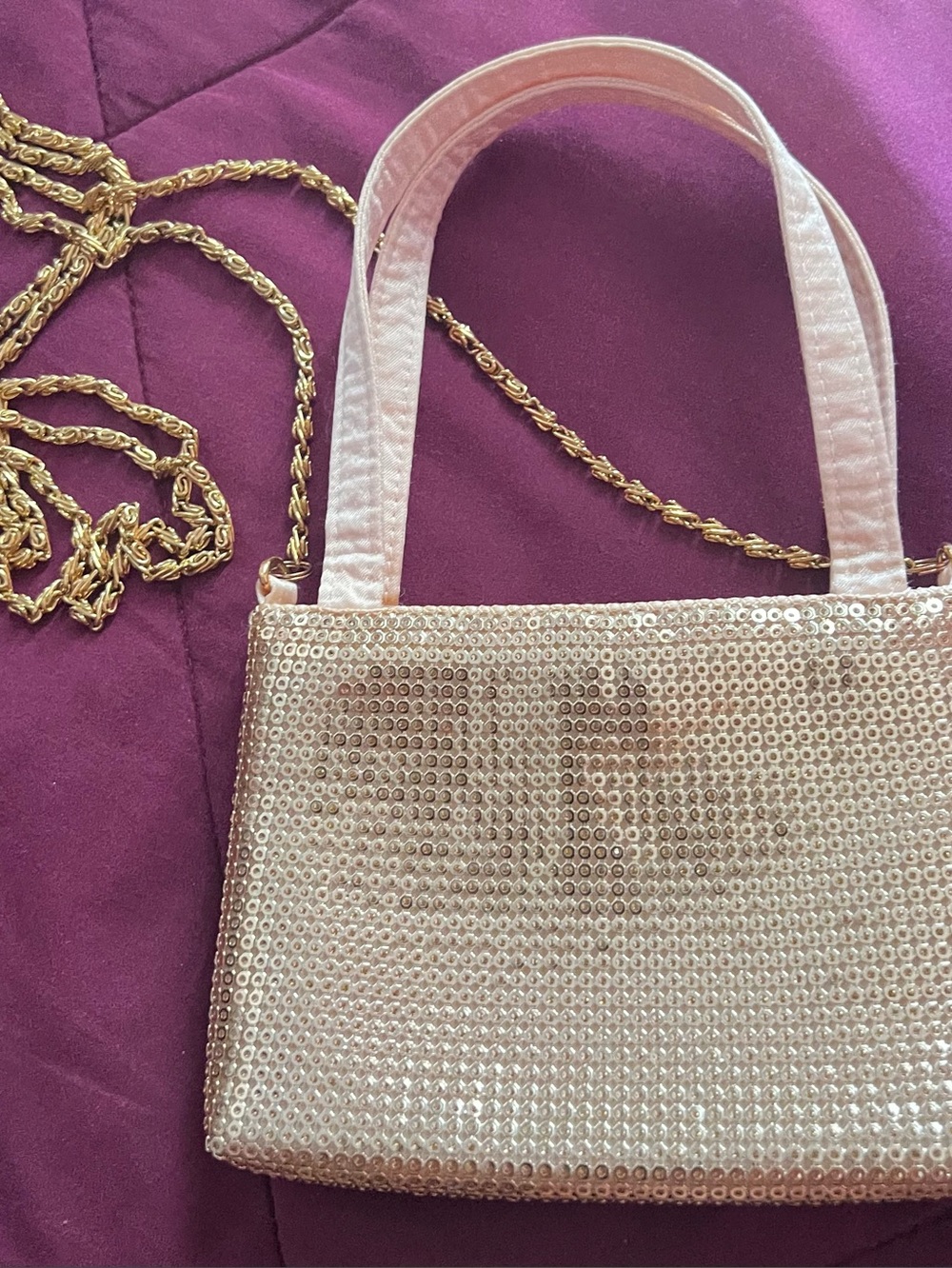 Amanda Smith Top-Handle Evening Bag in Gold